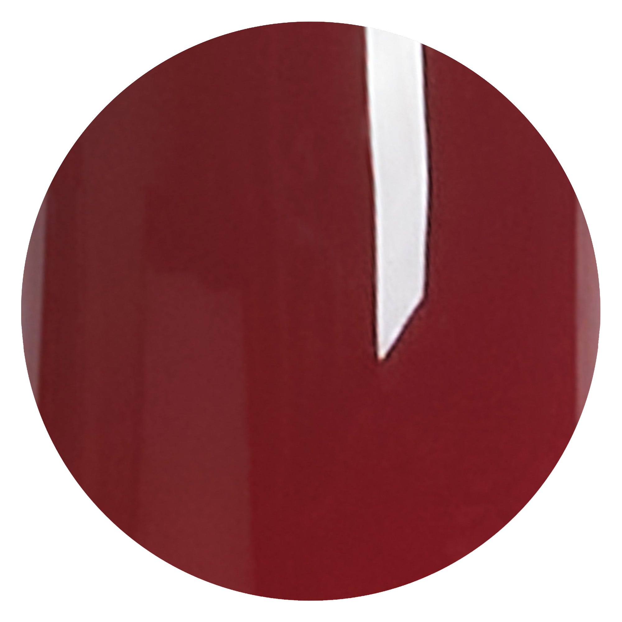OPI Got the Blues for Red On Point nail color shown as a glossy deep red swatch with a pointed white applicator detail, a classic choice for fall nail colors.