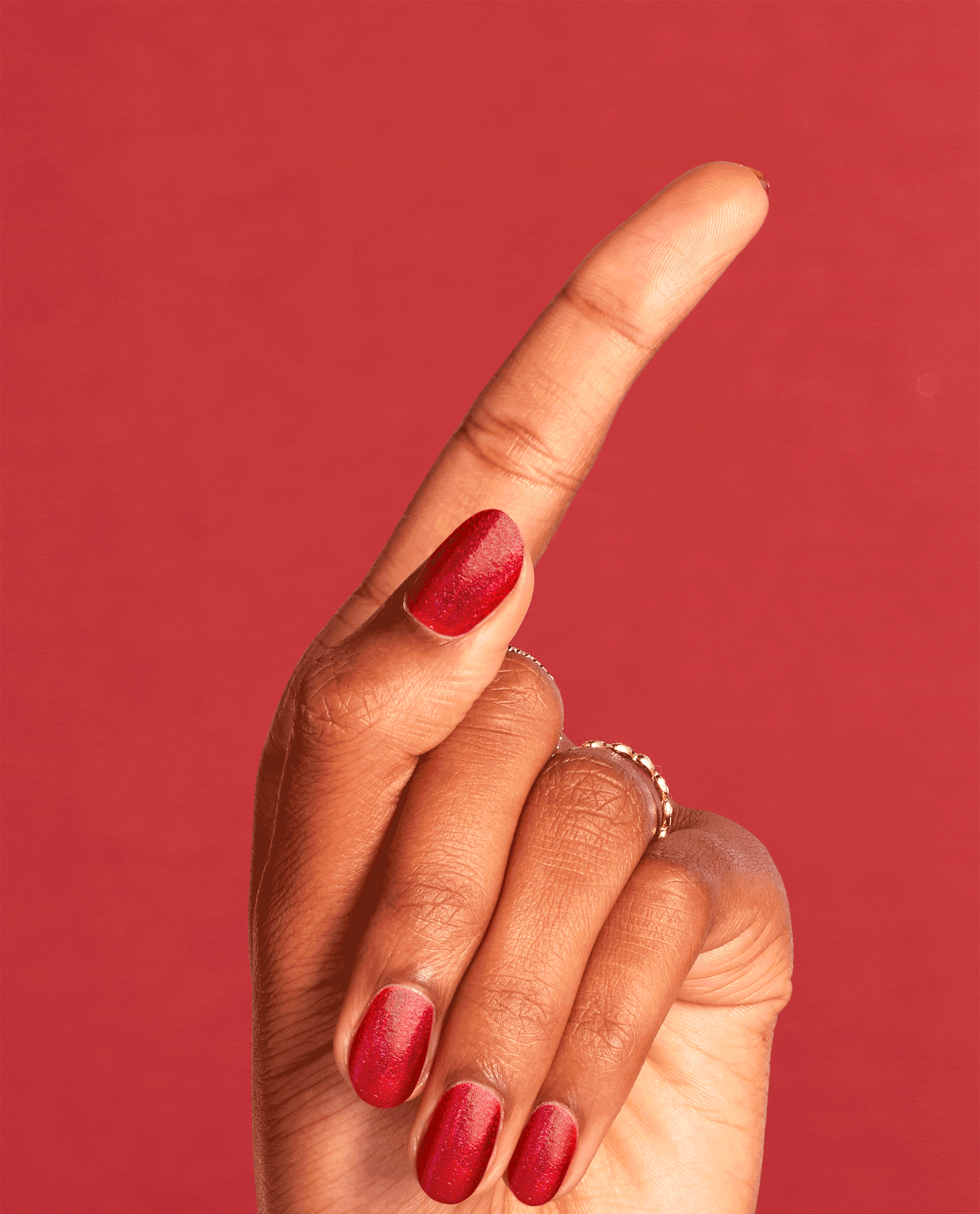 OPI Heart and Con-soul Red Nail Polish GIF