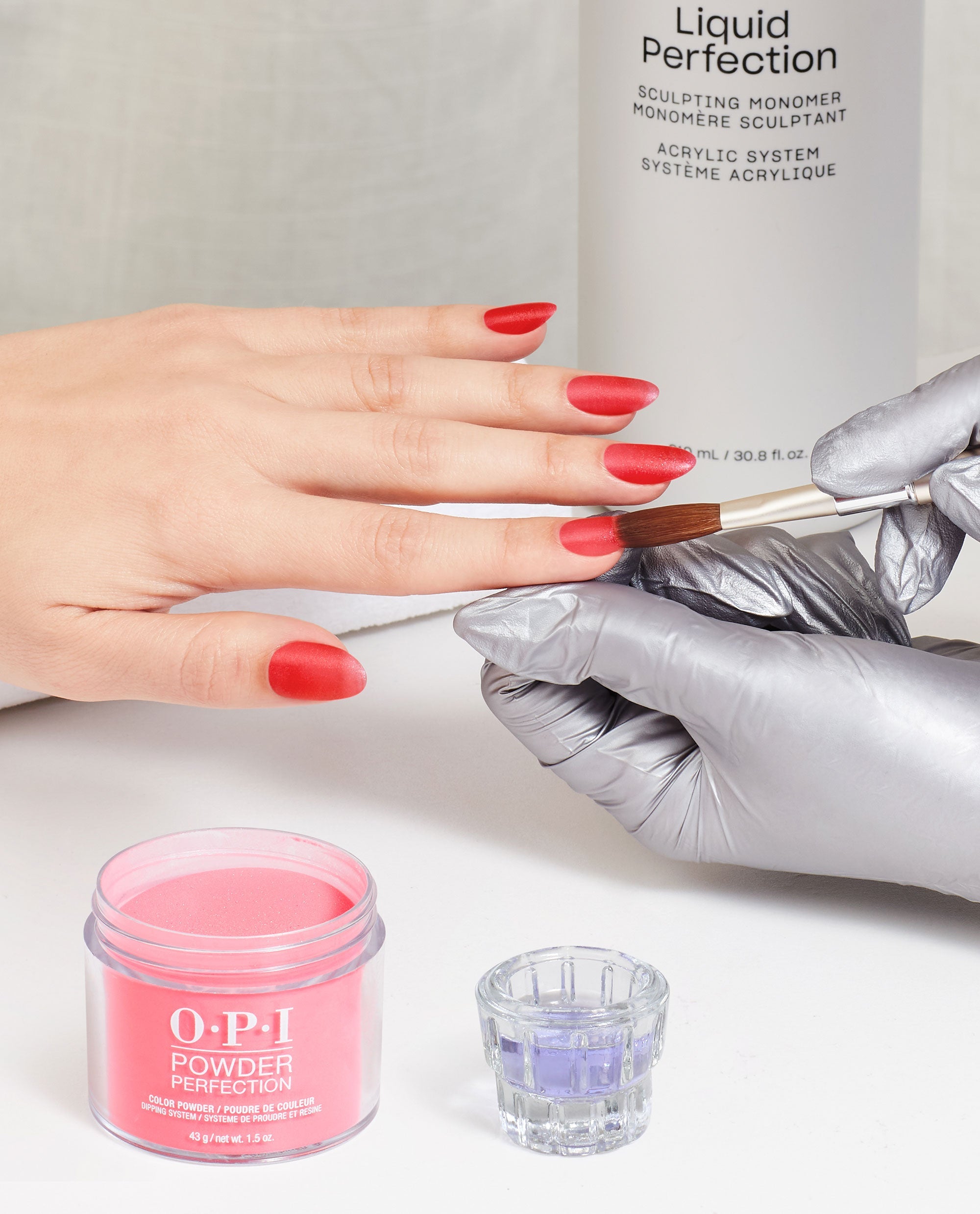 Heart and Con-Soul Red Dipping Powder Application