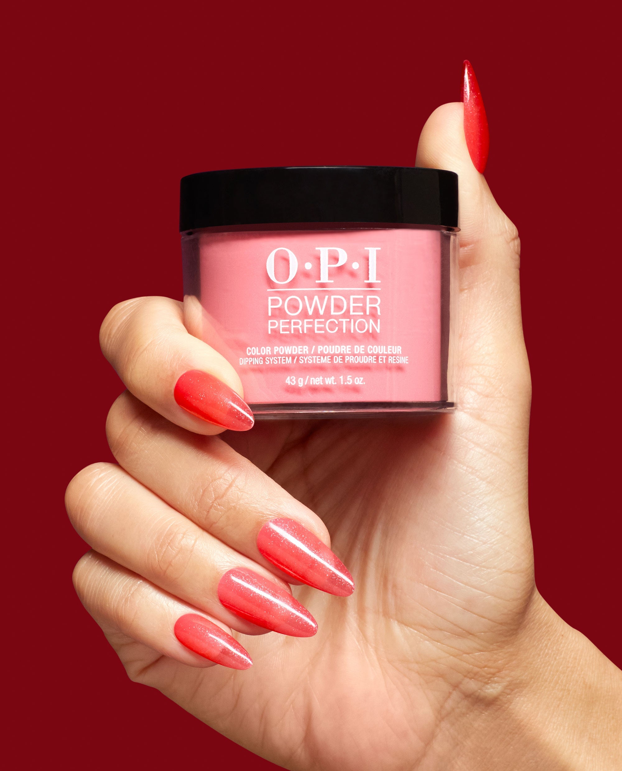 Heart and Con-Soul Red Dipping Powder Hand and Jar