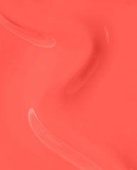 OPI Heat Vision nail lacquer swatch shows a glossy coral-red polish with soft brushstroke highlights on a smooth surface, a trending bright manicure shade.