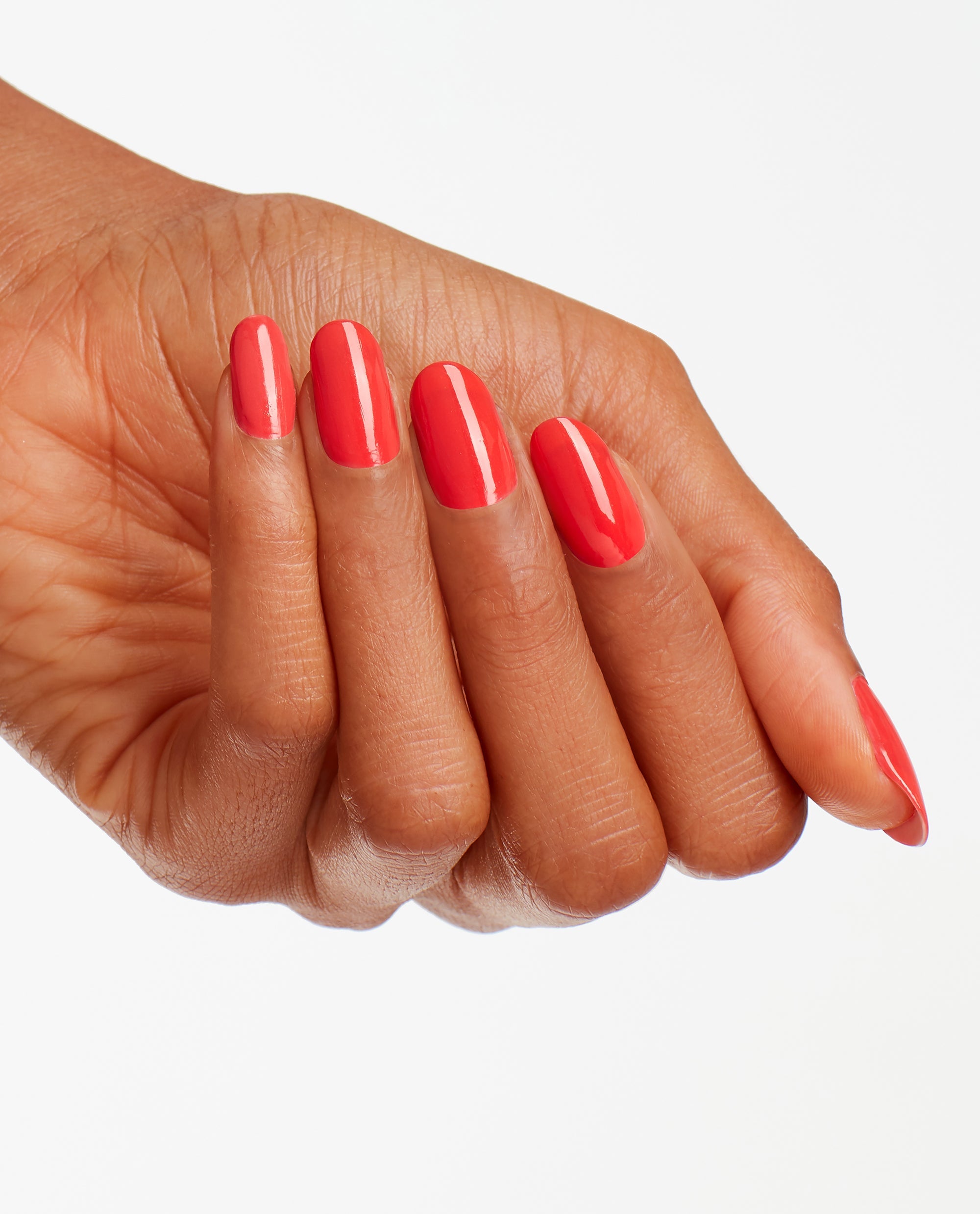 OPI I Eat Mainely Lobster Orange Nail Polish Mani