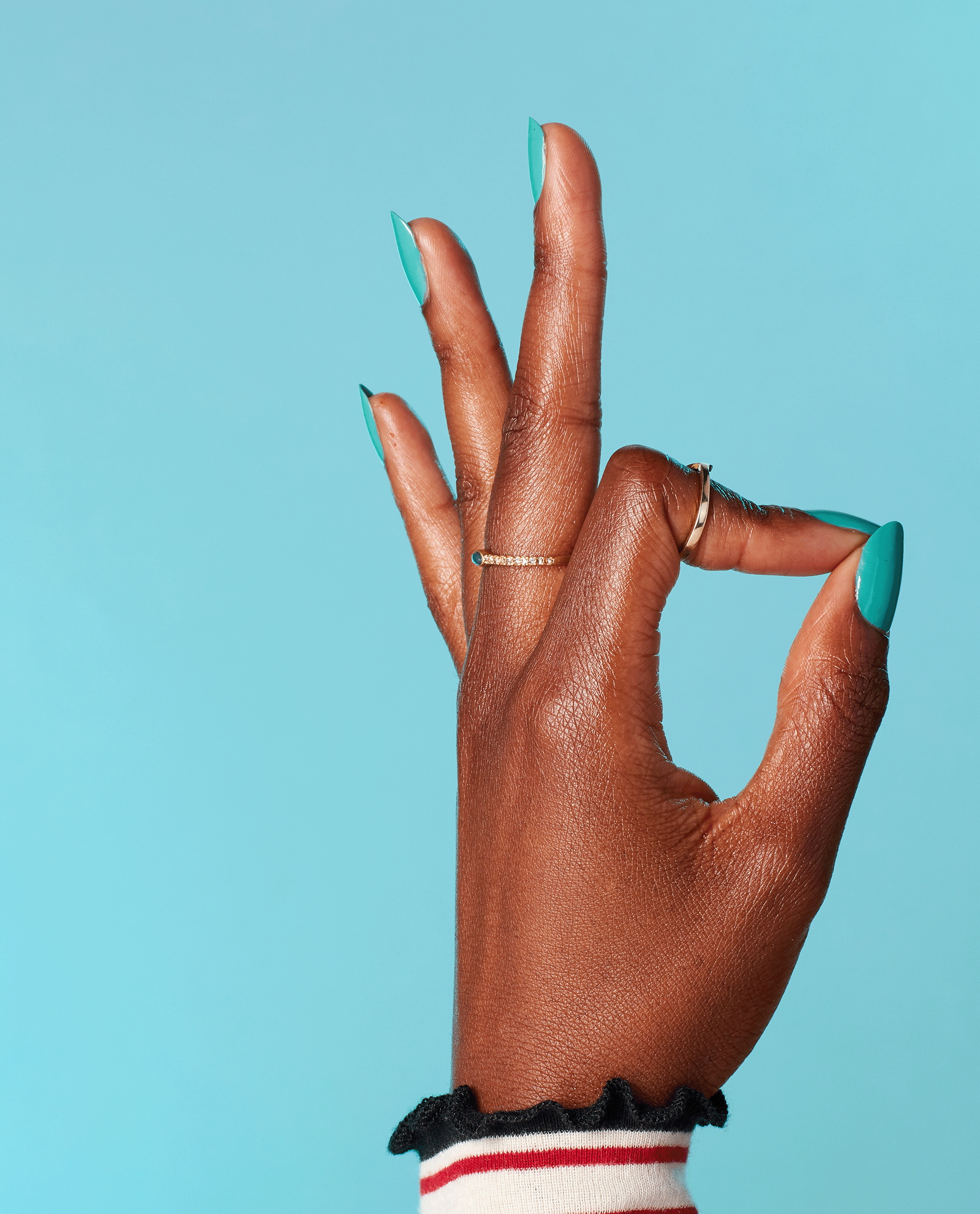 OPI I'm On a Sushi Roll Green Nail Polish GIF