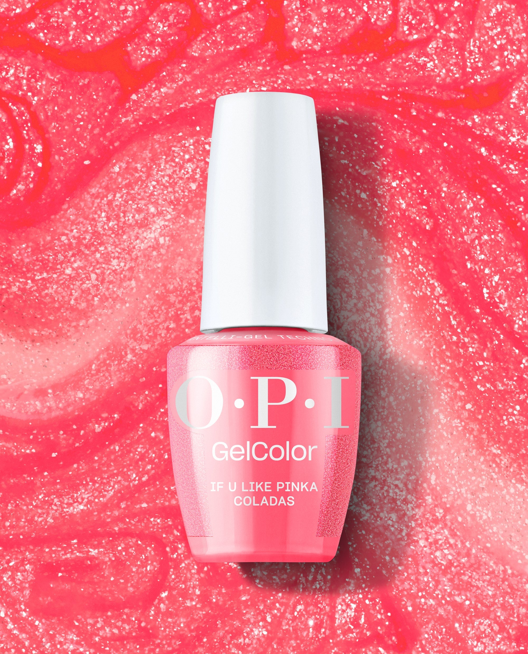 If U Like Pinka Coladas Flamingo Pink Shimmer Gel Nail Polish