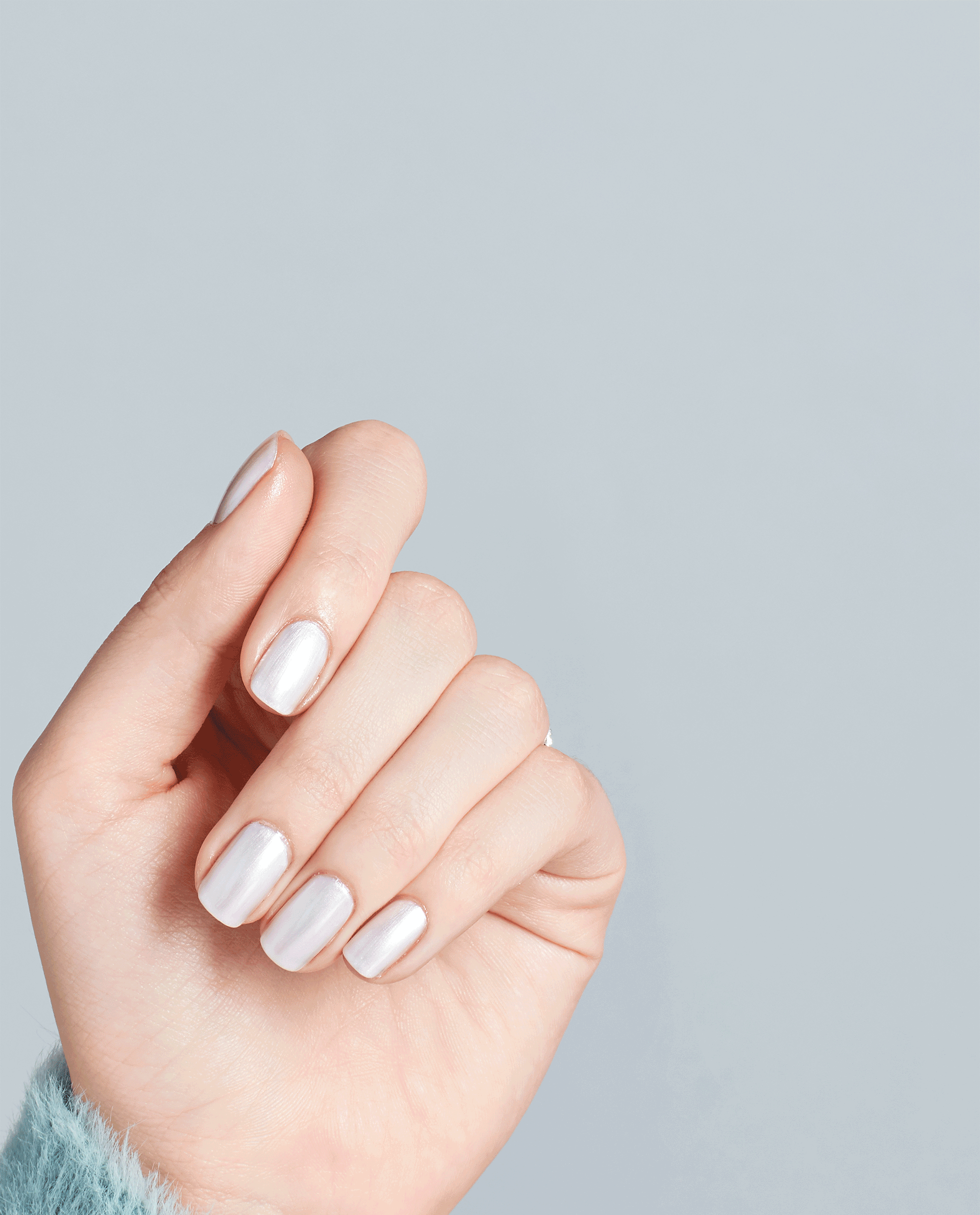 OPI Kyoto Pearl White Gel Nail Polish GIF