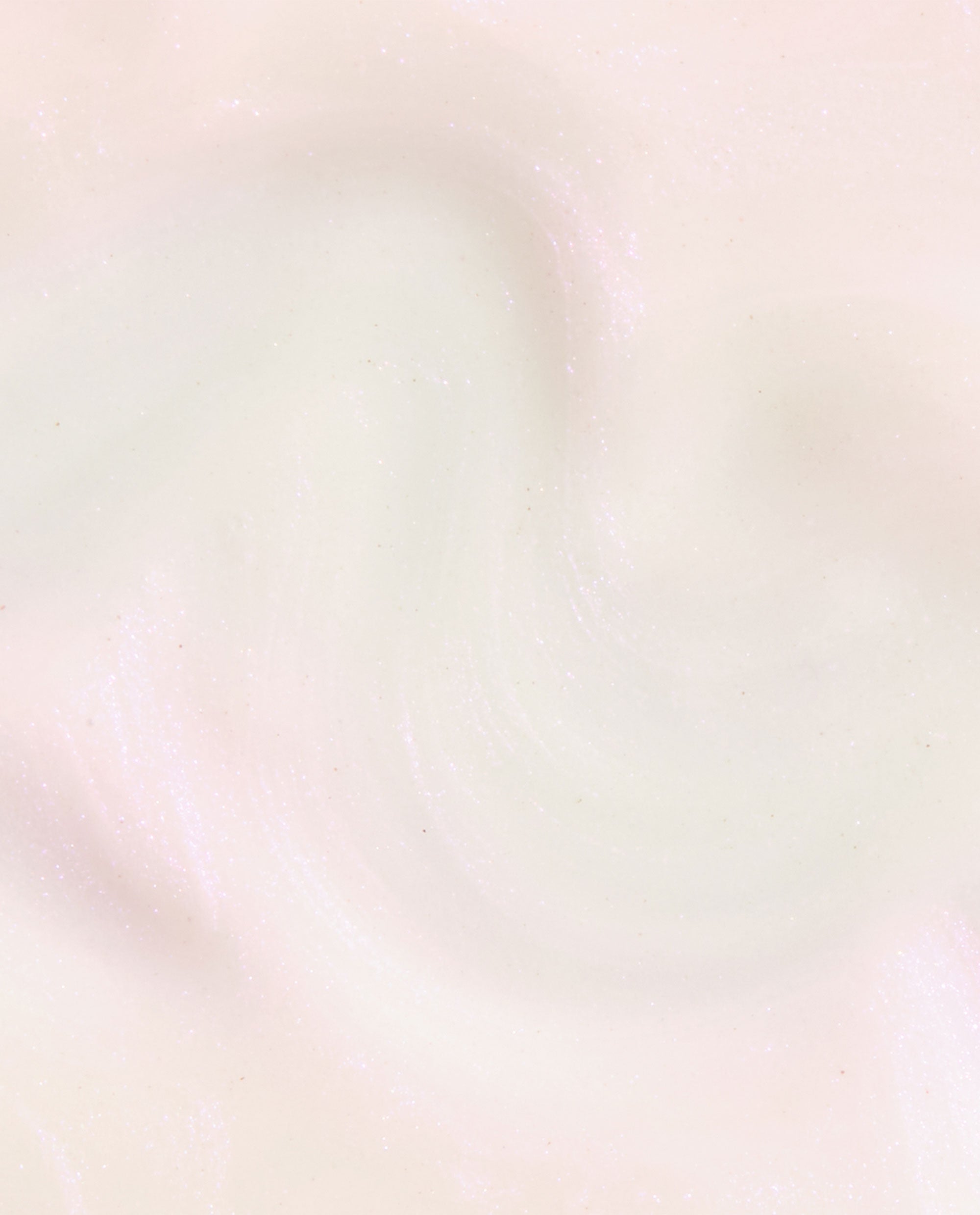 Kyoto Oyster OPI Infinite Shine white nail polish swatch showing a sheer pearly ivory shade with soft pink shimmer and glossy finish on a close-up texture background.