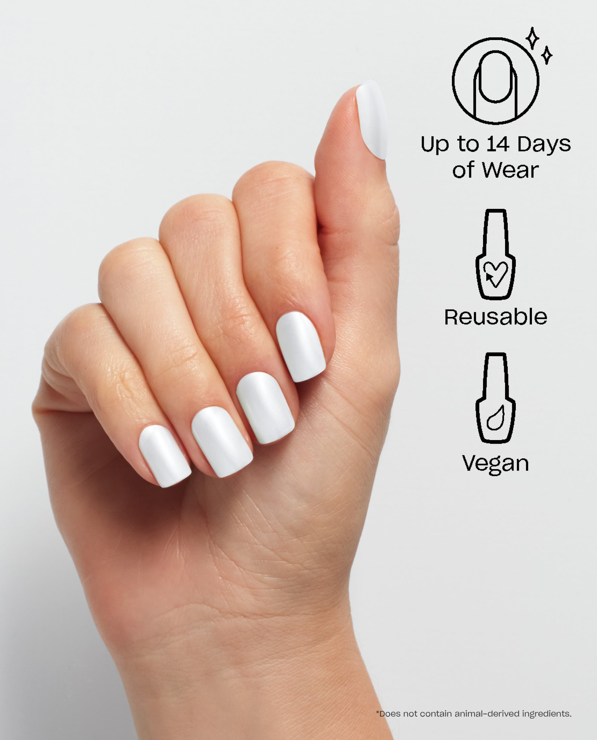 Kyoto Pearl On Point White Press-on Nails Benefits