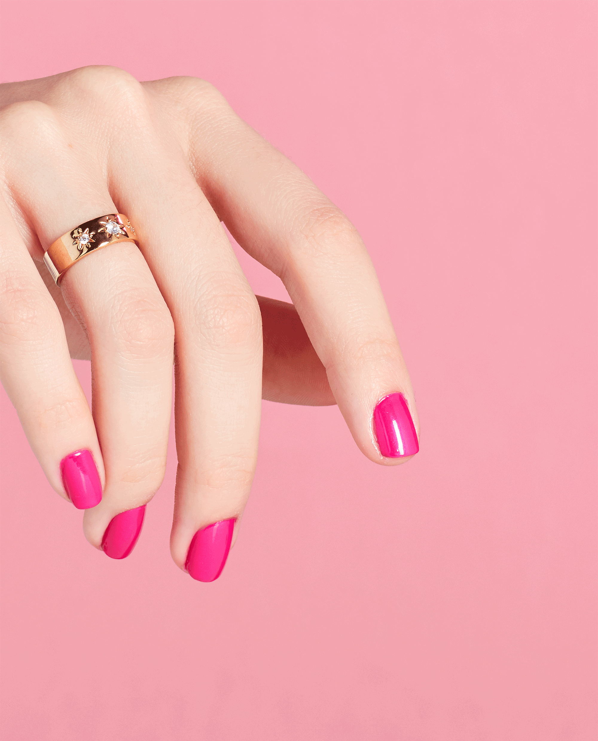 OPI La Paz-itively Hot Pink Nail Polish GIF