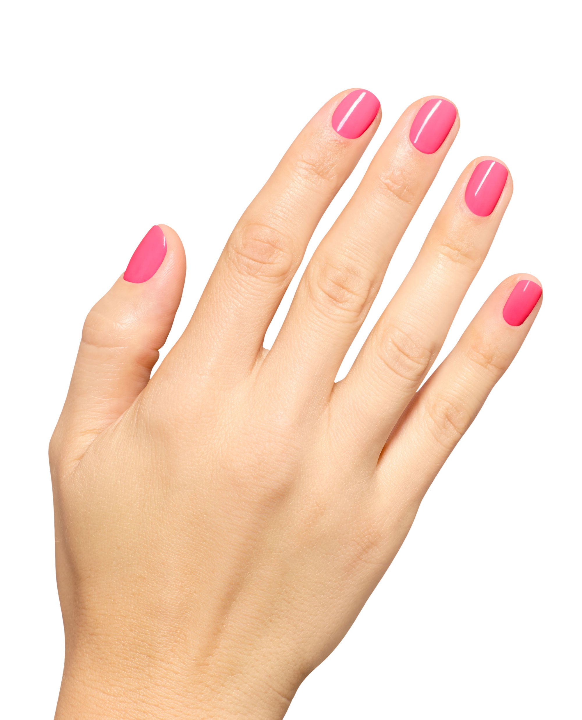 Lei Out in the Sun Bright Coral Pink Long Lasting Nail Polish Mani