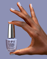 Less is More Blue Purple Long Lasting Nail Polish Hand and Product