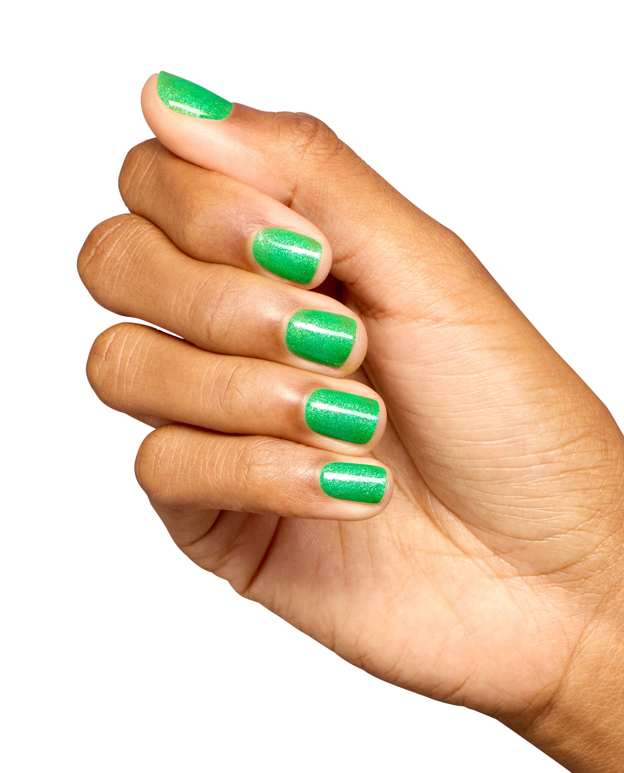 Lime of My Life Green Shimmer Nail Dip Powder Mani