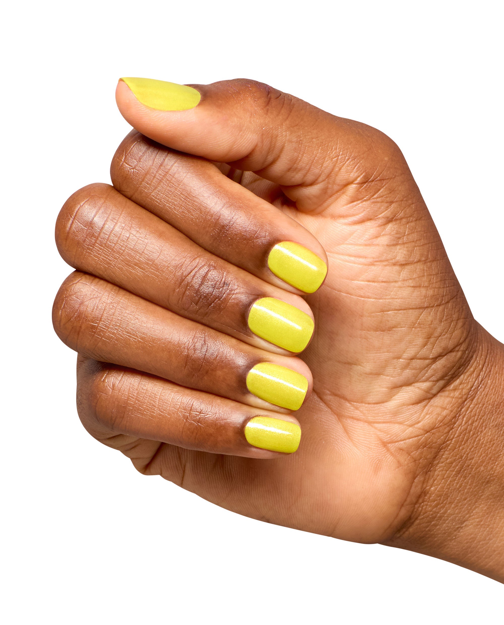 Limon-yello! Lemon Yellow Shimmer Long Lasting Nail Polish Mani