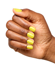 Limon-yello! Lemon Yellow Shimmer Long Lasting Nail Polish Mani