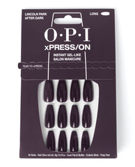 OPI Lincoln Park After Dark - Long Purple Press-on Nails