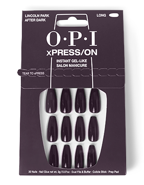 OPI Lincoln Park After Dark - Long Purple Press-on Nails