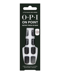 Little Black Onyx Dress Black Press-on Nails