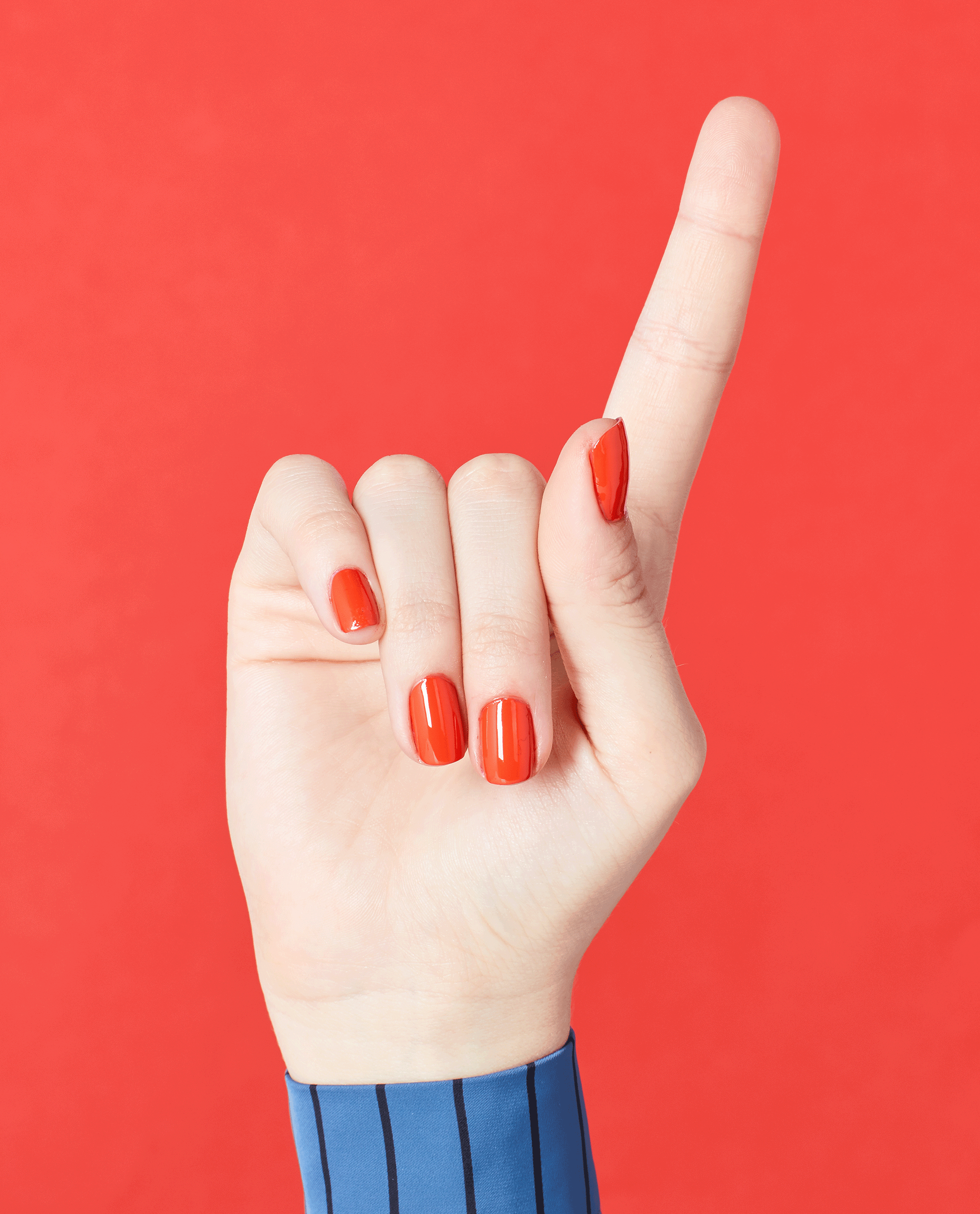 OPI Living On the Bula-vard! Red Nail Polish GIF