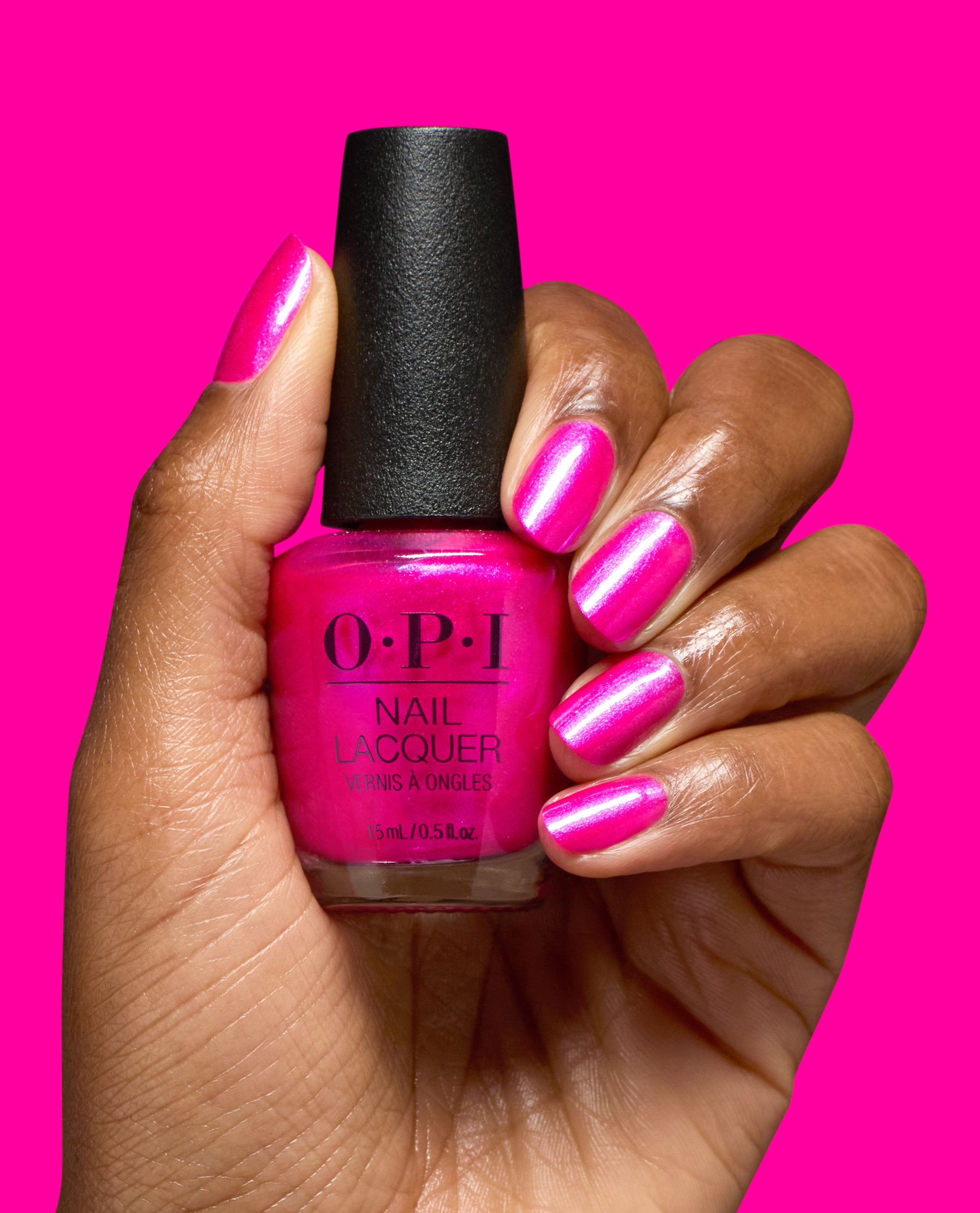 Lollypoppin’ Bubblegum Pink Nail Polish Hand and Bottle