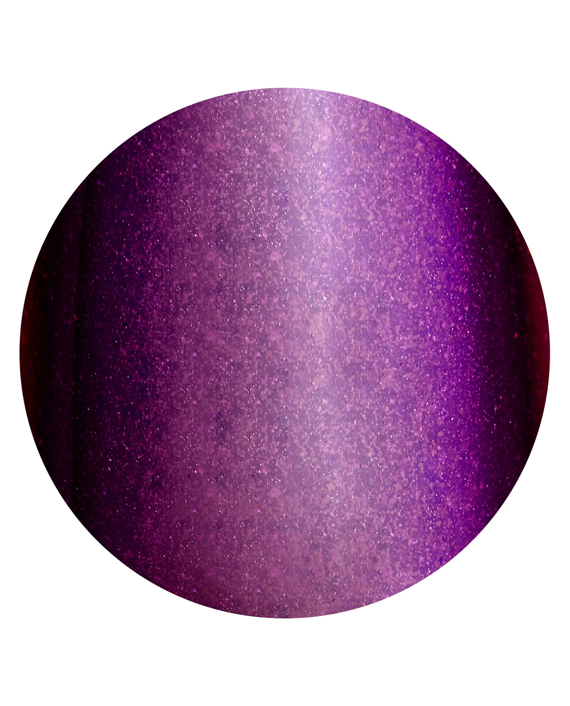 Louvre Conquers All Sticking Point nail color swatch displays a shimmering deep purple and plum finish, highlighting OPI fall nail colors on a clean white background.