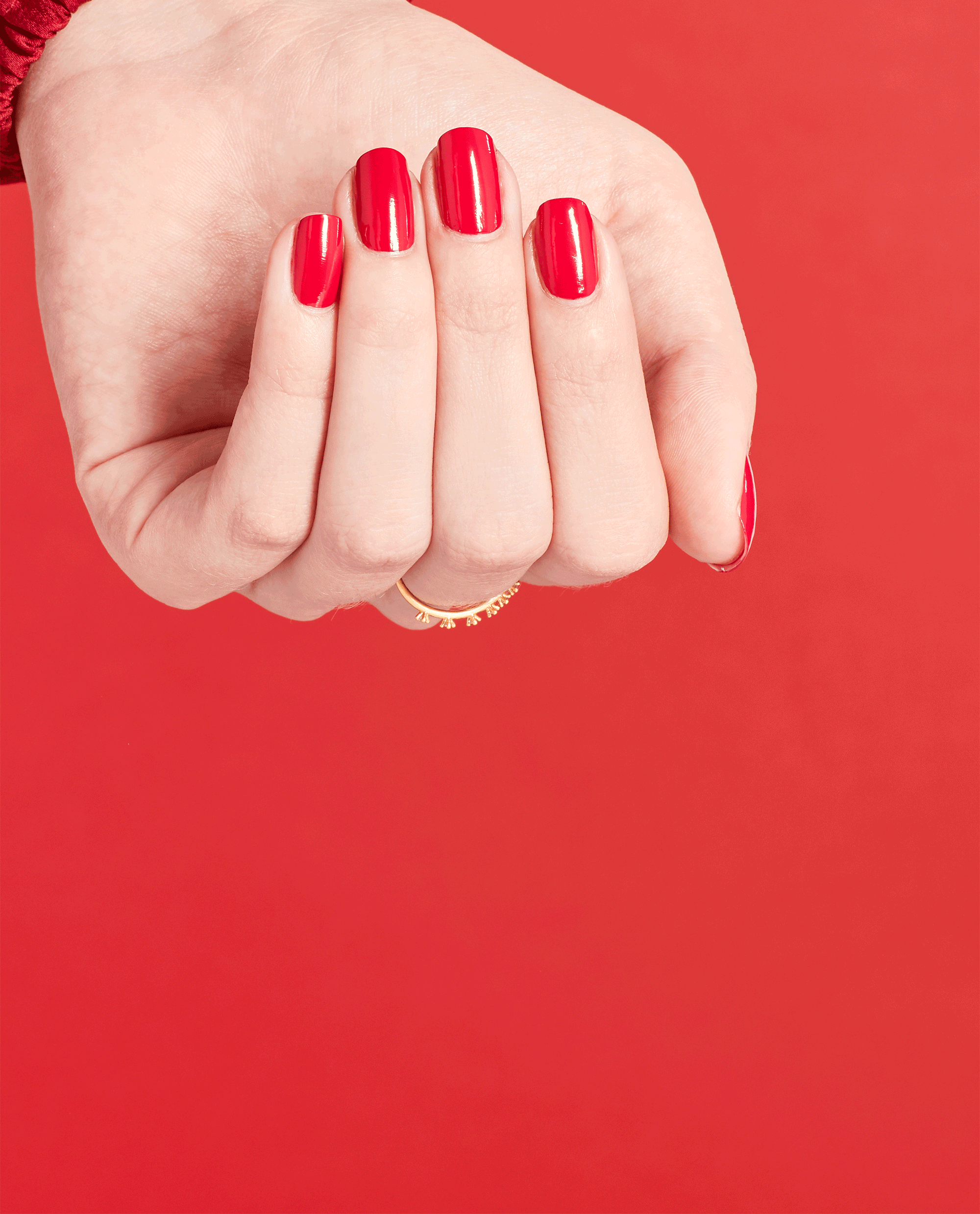 OPI Madam President Red Dipping Powder GIF