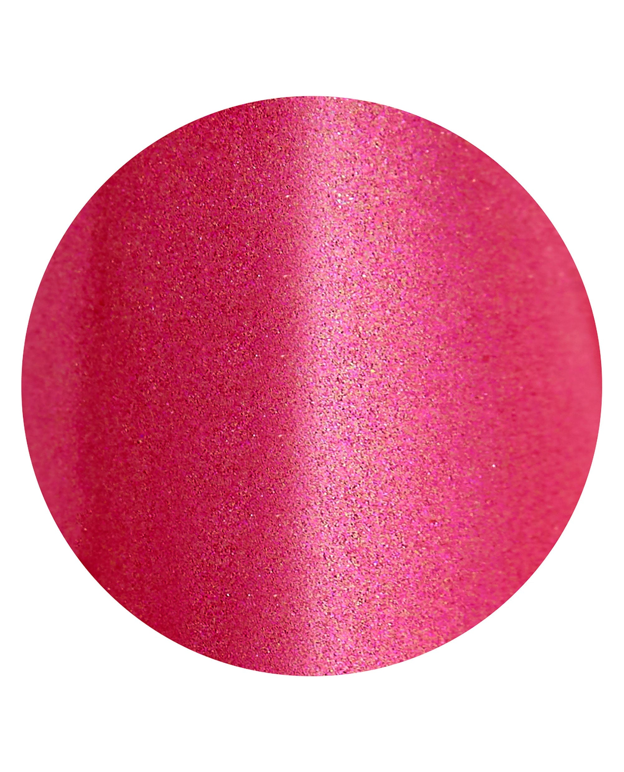 Malaga Glaze On Point artificial nail swatch shows vivid pink shimmer with fine gold sparkle on a white background, ideal for OPI fall nail colors.