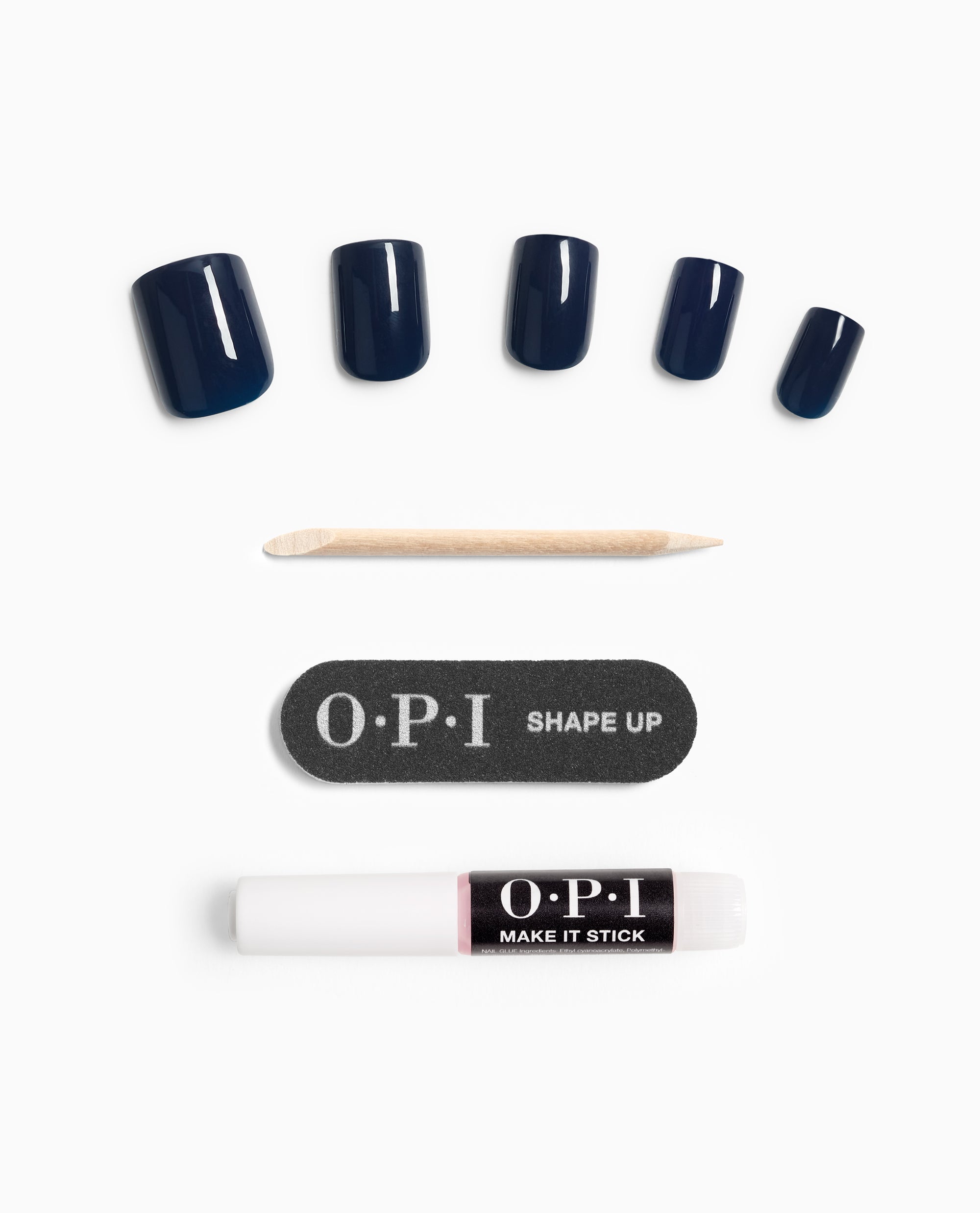 Midnight Mantra Dark Blue Press-on Nails Coontents