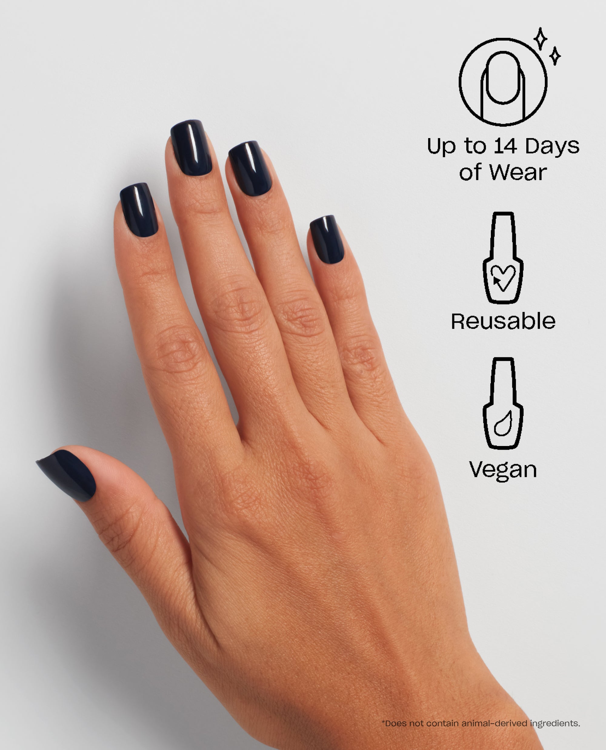 Midnight Mantra Dark Blue Press-on Nails Benefits