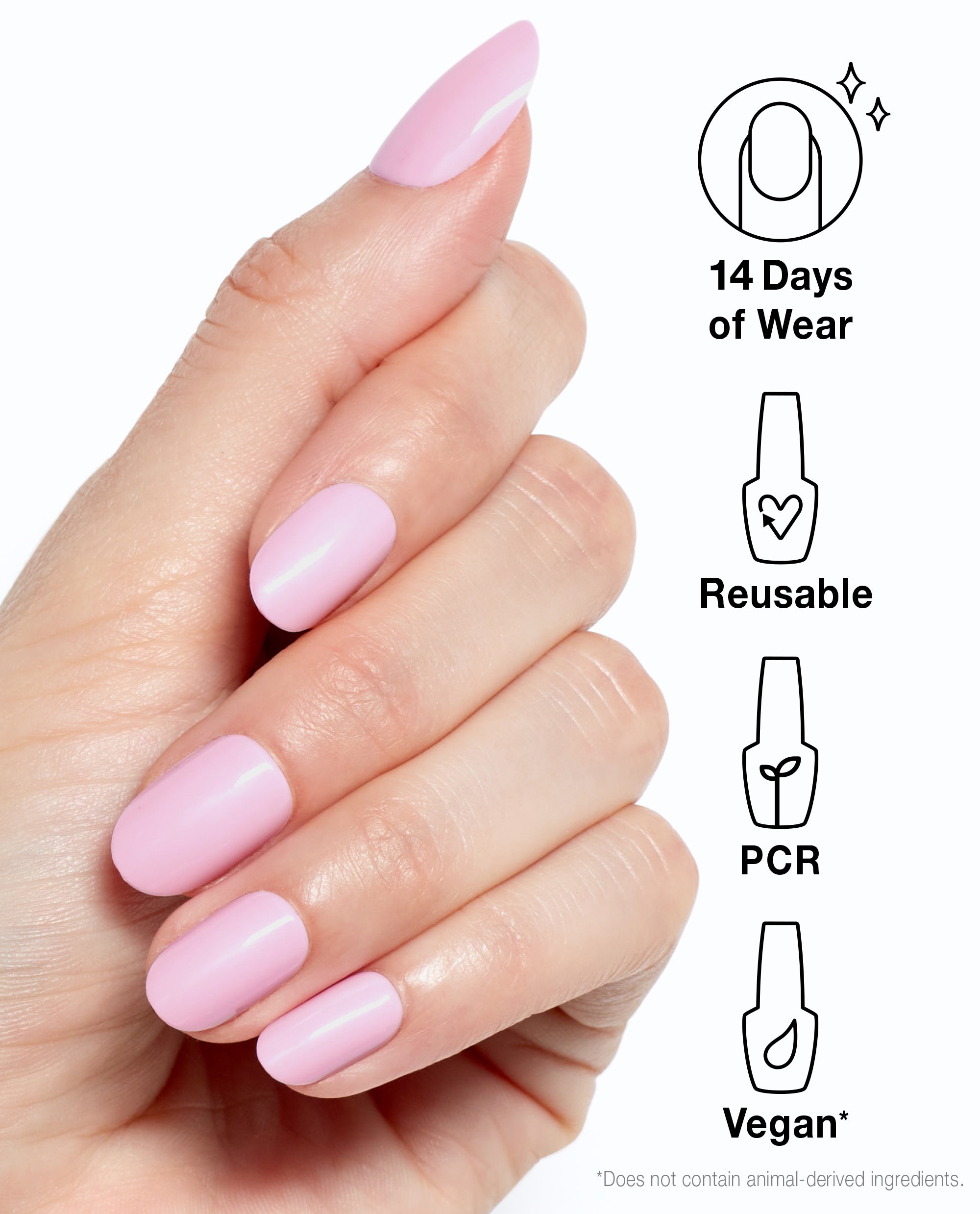 OPI Mod About You - Short Pink Press-on Nails Benefits