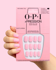 Mod About You Soft Pink Press-On Nails Hand and Product