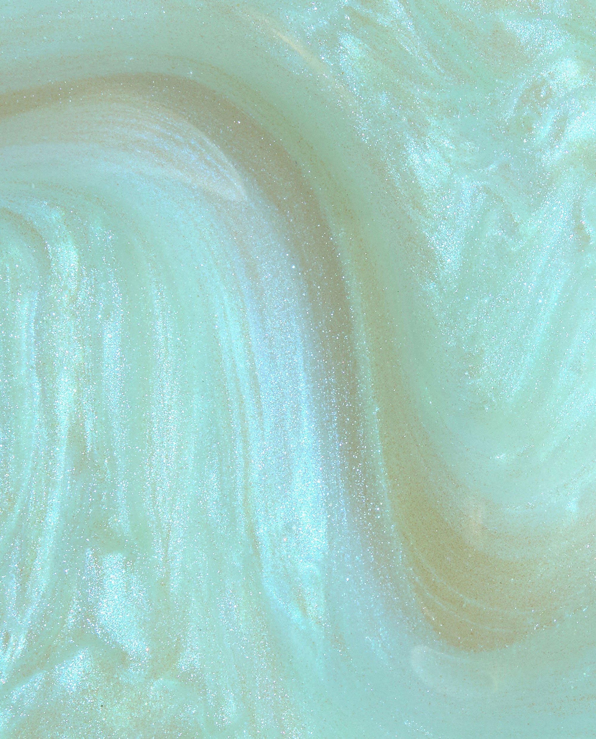 Moon Gleam Pearly Blue Glaze Nail Polish Topper Swatch