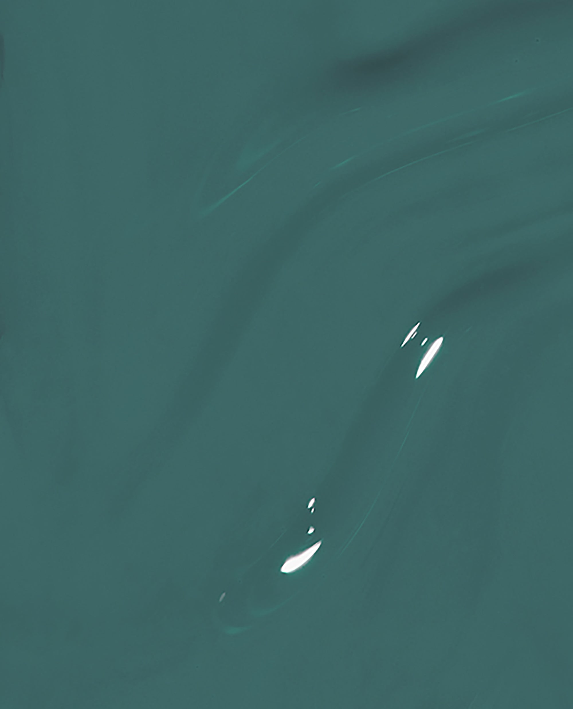 Glossy deep teal brush swatch of My Studio's on Spring nail lacquer, showcasing the smooth, creamy finish and rich color payoff of this OPI nail polish against a clean studio backdrop.