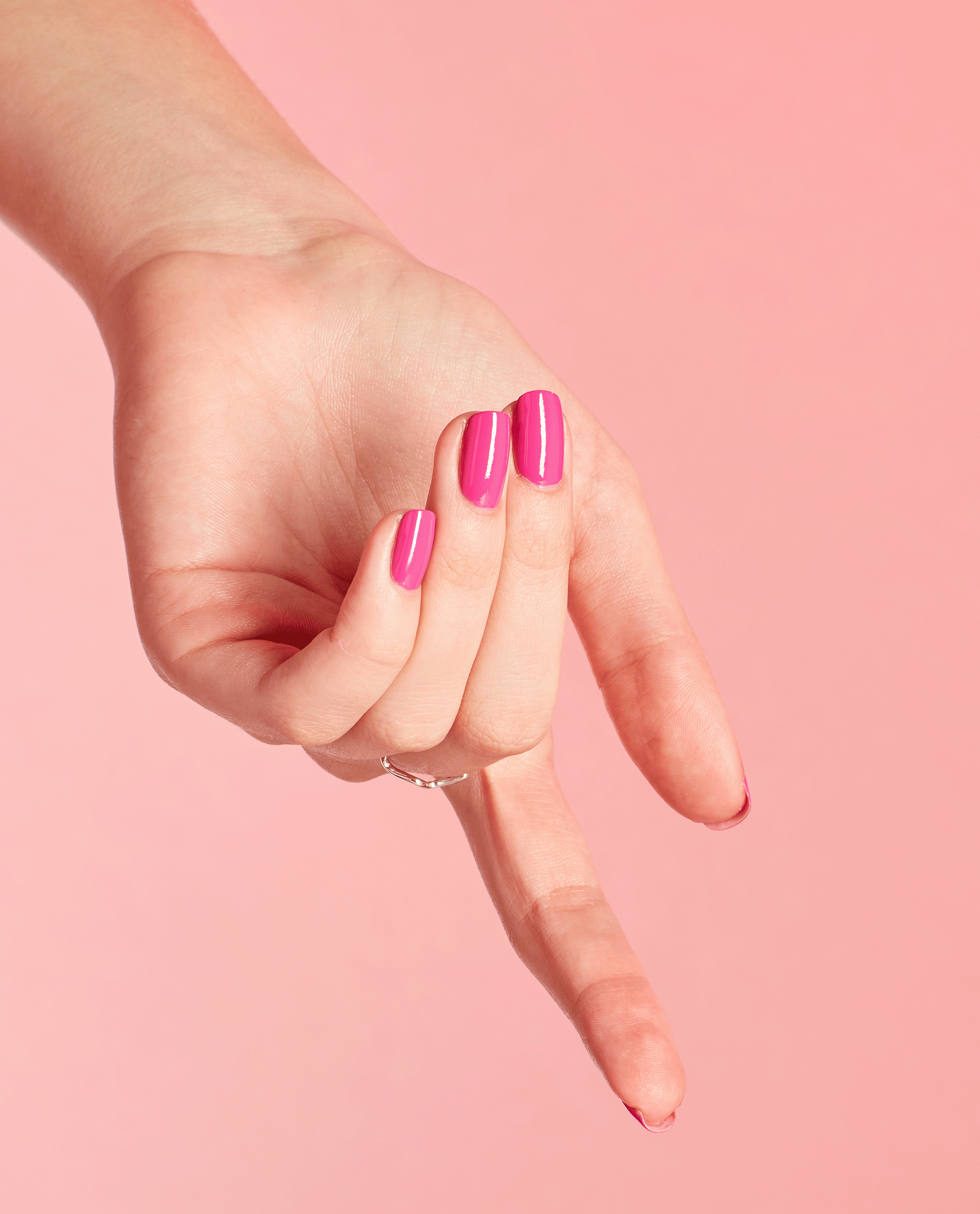 OPI No Turning Back From Pink Street Pink Gel Nail Polish GIF