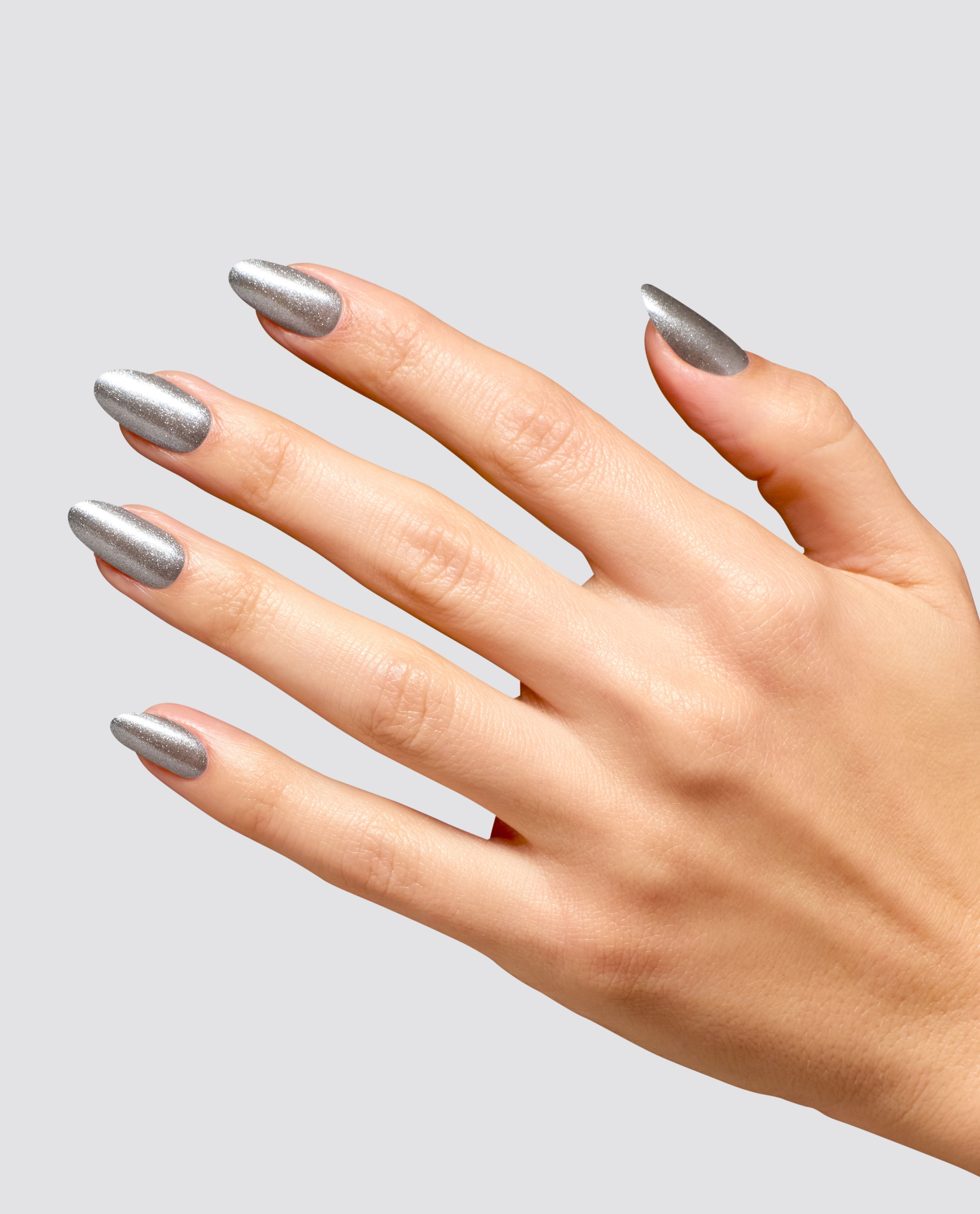 OPI’m Frosted Metallic Gel Nail Polish Mani