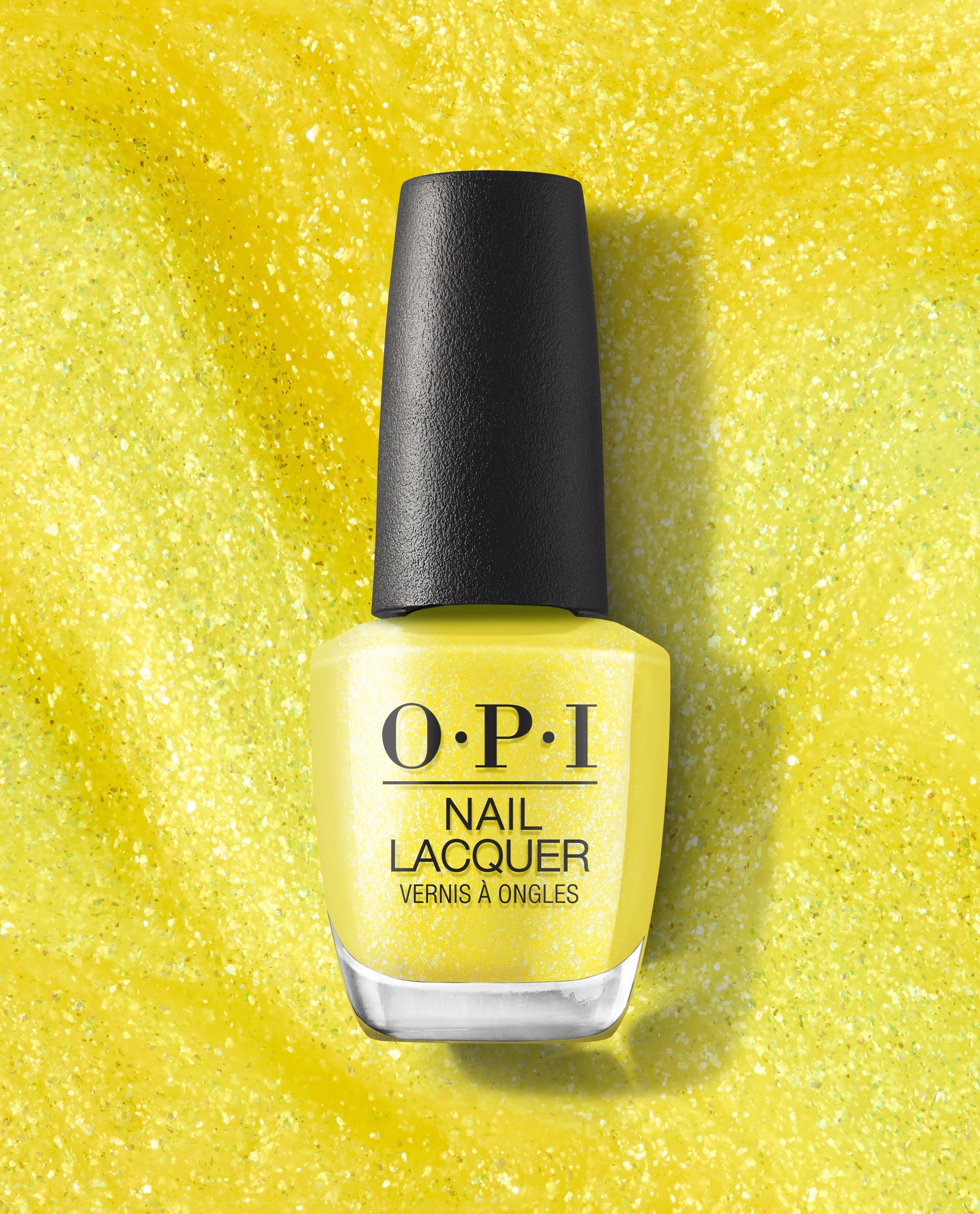 Paintin' on Sunshine! Vivid Yellow Shimmer Nail Polish