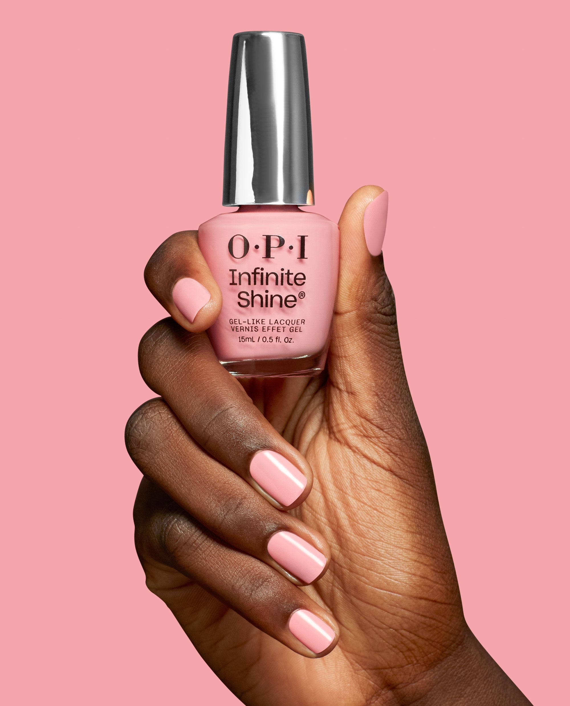 Passion-ista Long Lasting Rosy Pink Nail Polish Hand and Product