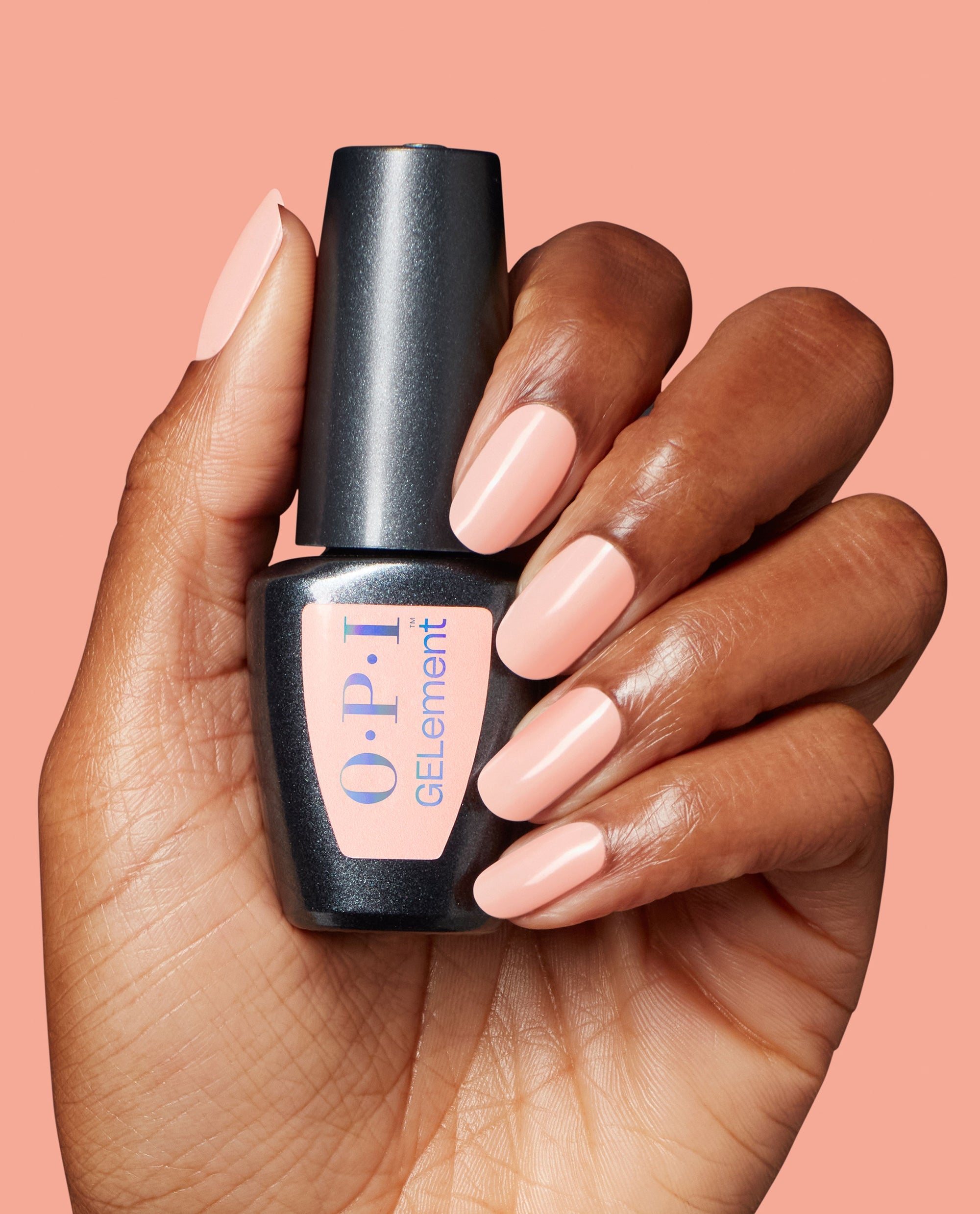 Passion Week Pink At-home Gel Nail Polish Hand and Bottle