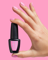 Pink-atude Pink At-home Gel Nail Polish Hand and Bottle