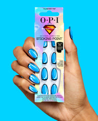 Planetary Pop Blue Press-On Nails