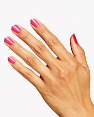 Pompeii Pink Hot Pink Shimmer Nail Polish Mani