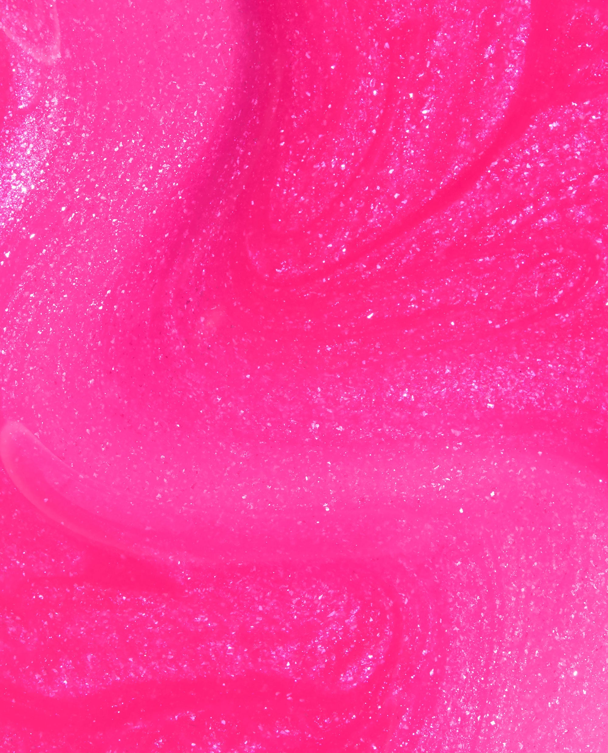 OPI Power up Pink Nail Lacquer swatch showing a vivid hot pink polish with fine shimmer and glossy texture in a close-up beauty product detail.