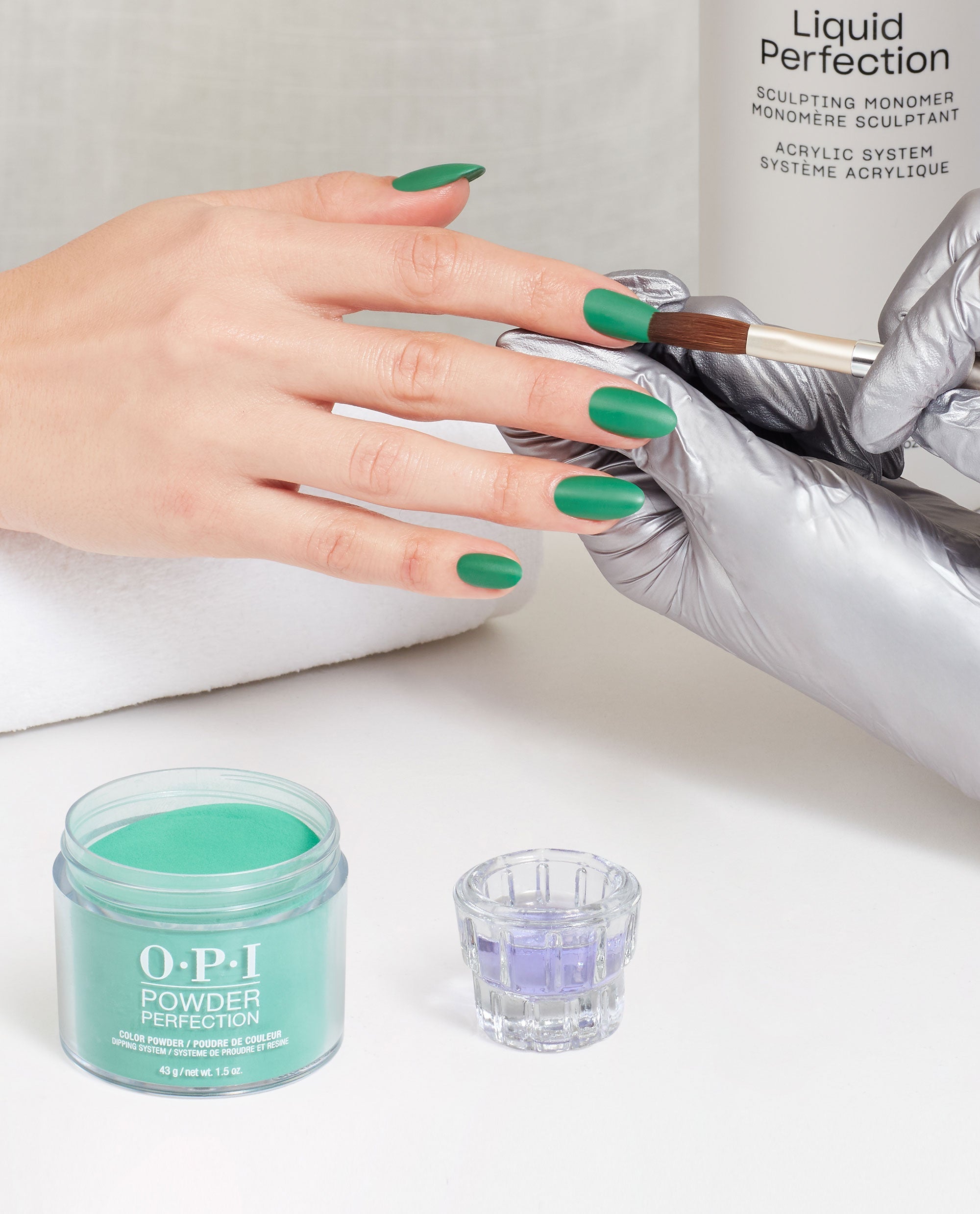 Rated Pea-G Green Dipping Powder Application