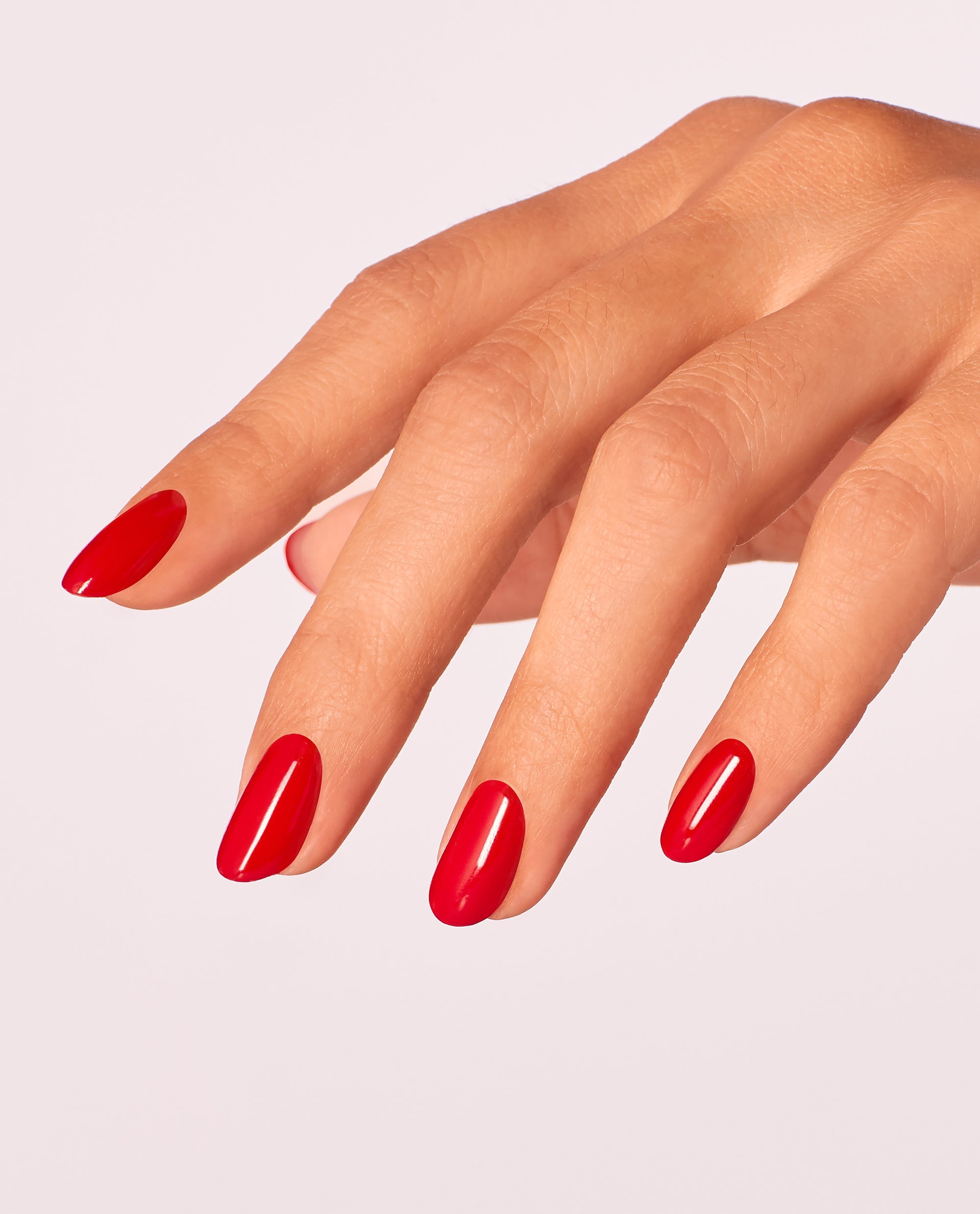 OPI Red Heads Ahead Red Dipping Powder Mani