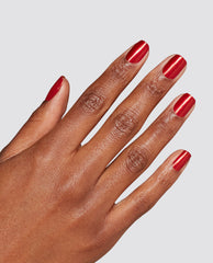 Red-y in Snow Time Red Quick-Dry Nail Polish Mani