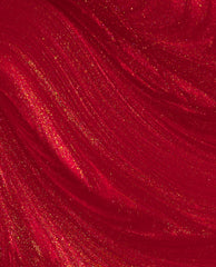 Red-y in Snow Time Red Quick-Dry Nail Polish Brush Swatch