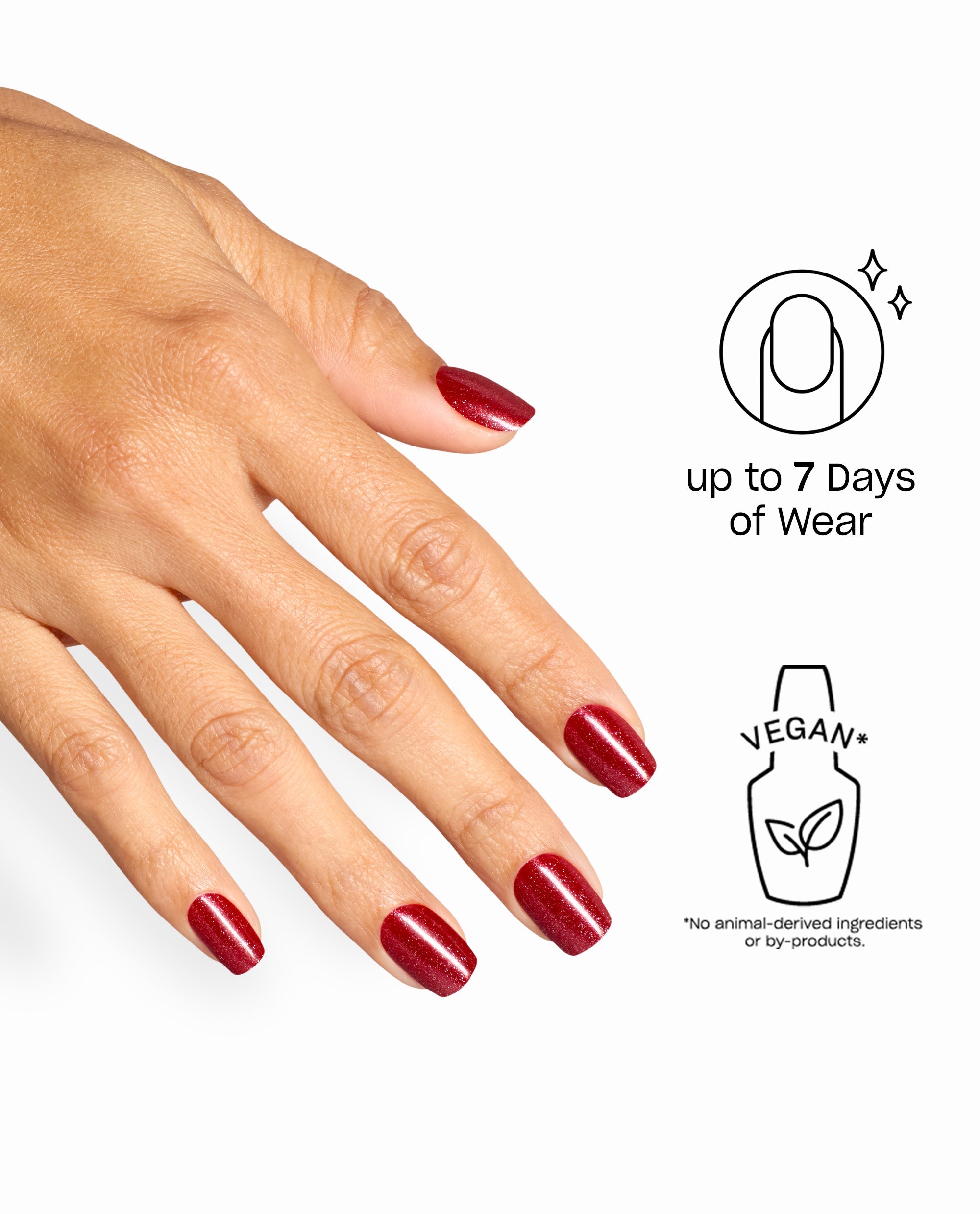 Red-y to Argo Sparkly Red Press-On Nails Benefits