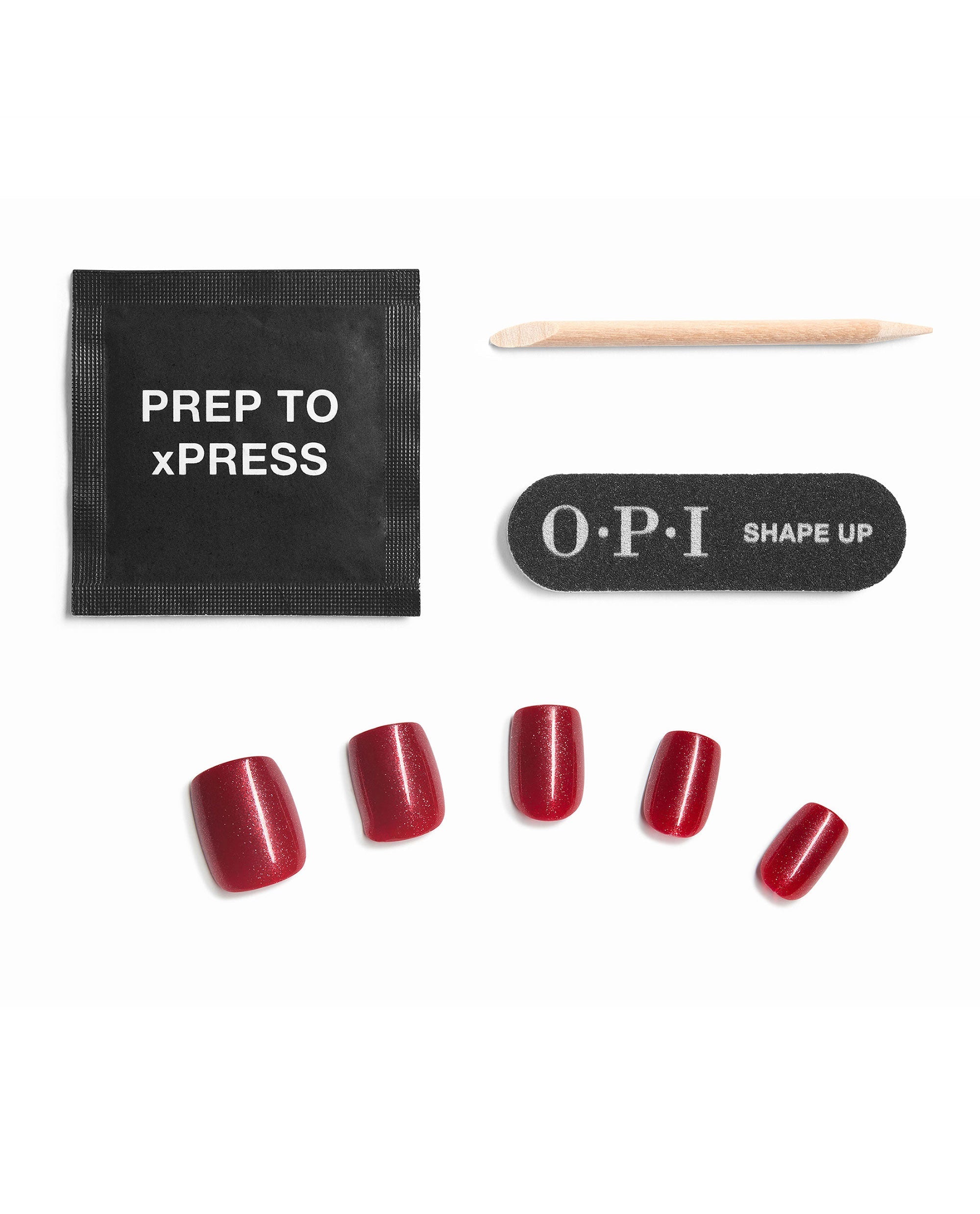 Red-y to Argo Sparkly Red Press-On Nails Contents