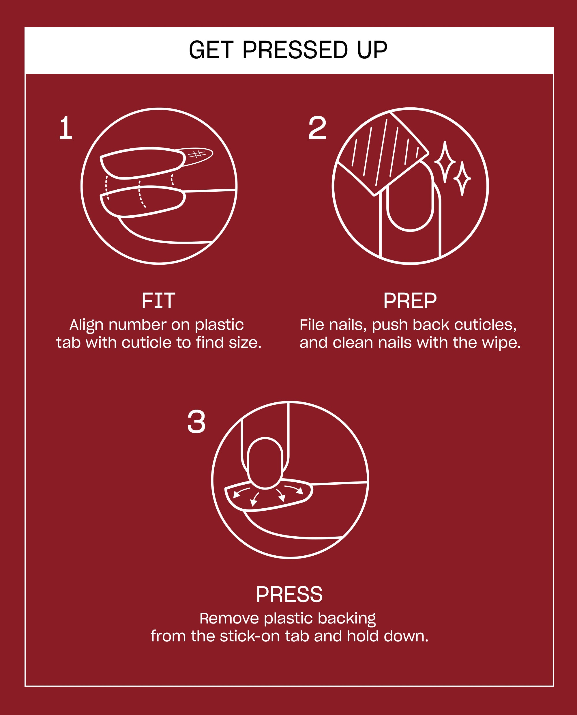 Red-y to Argo Sparkly Red Press-On Nails How to Apply