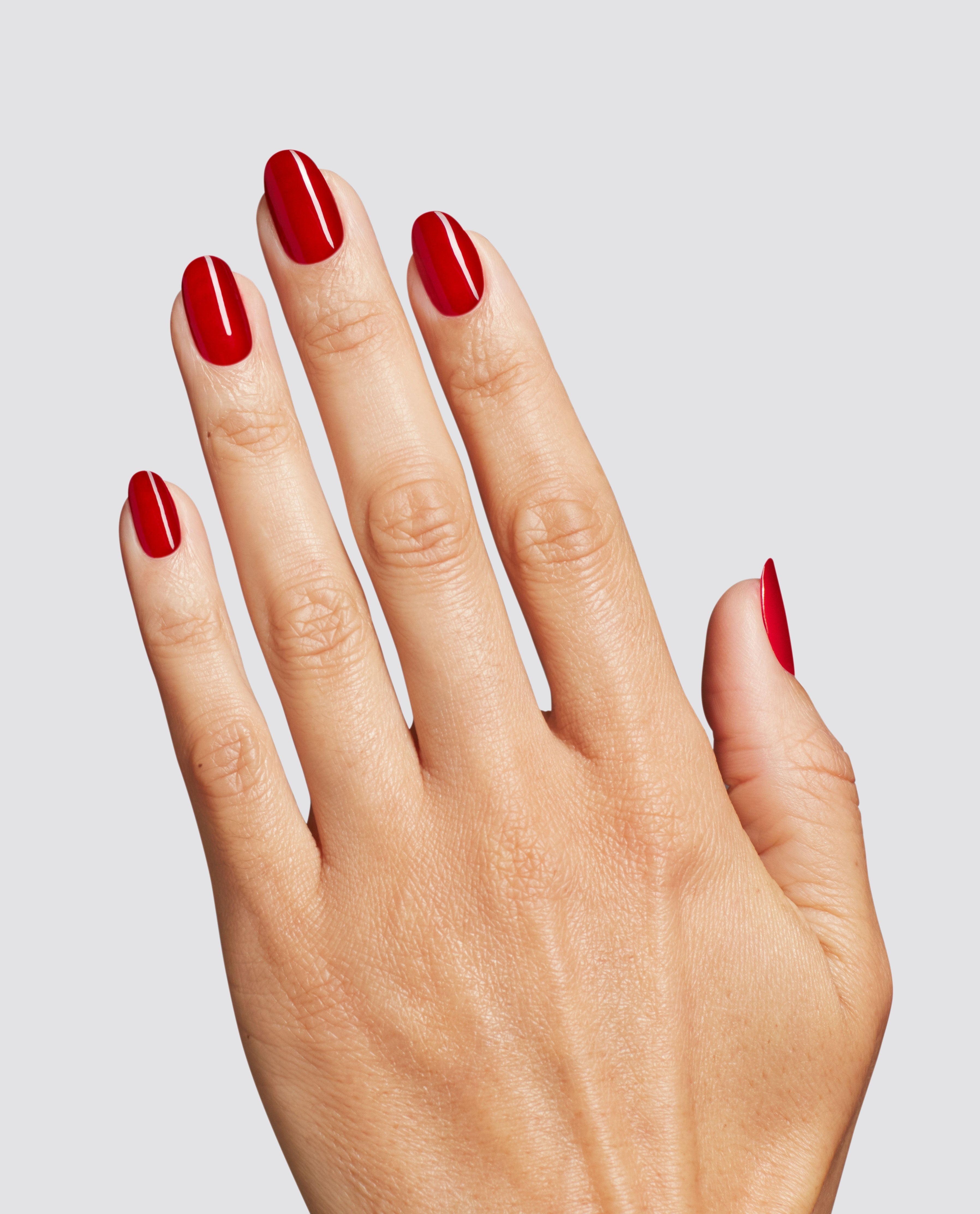 Red Velvet Vixen Red Nail Polish Mani
