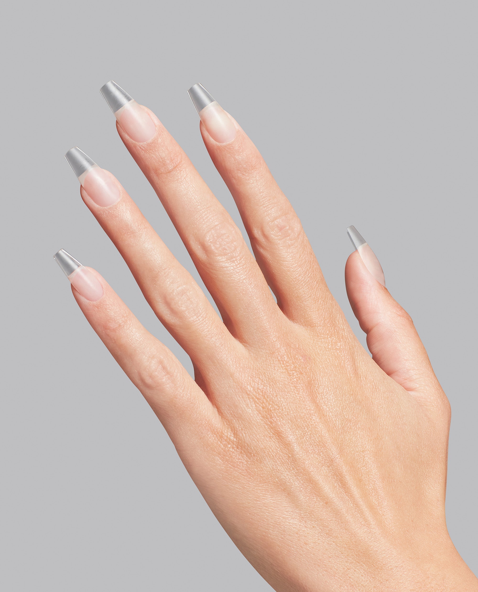 GELevate™ Soft Gel Tips Refill Pack - Coffin Shape Medium Length Mani