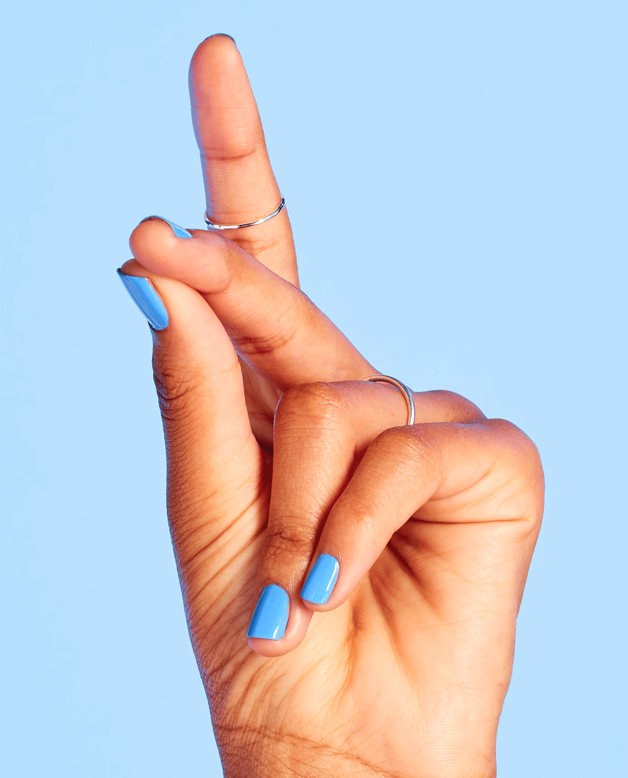 OPI Rich Girls & Po-Boys Blue Nail Polish GIF